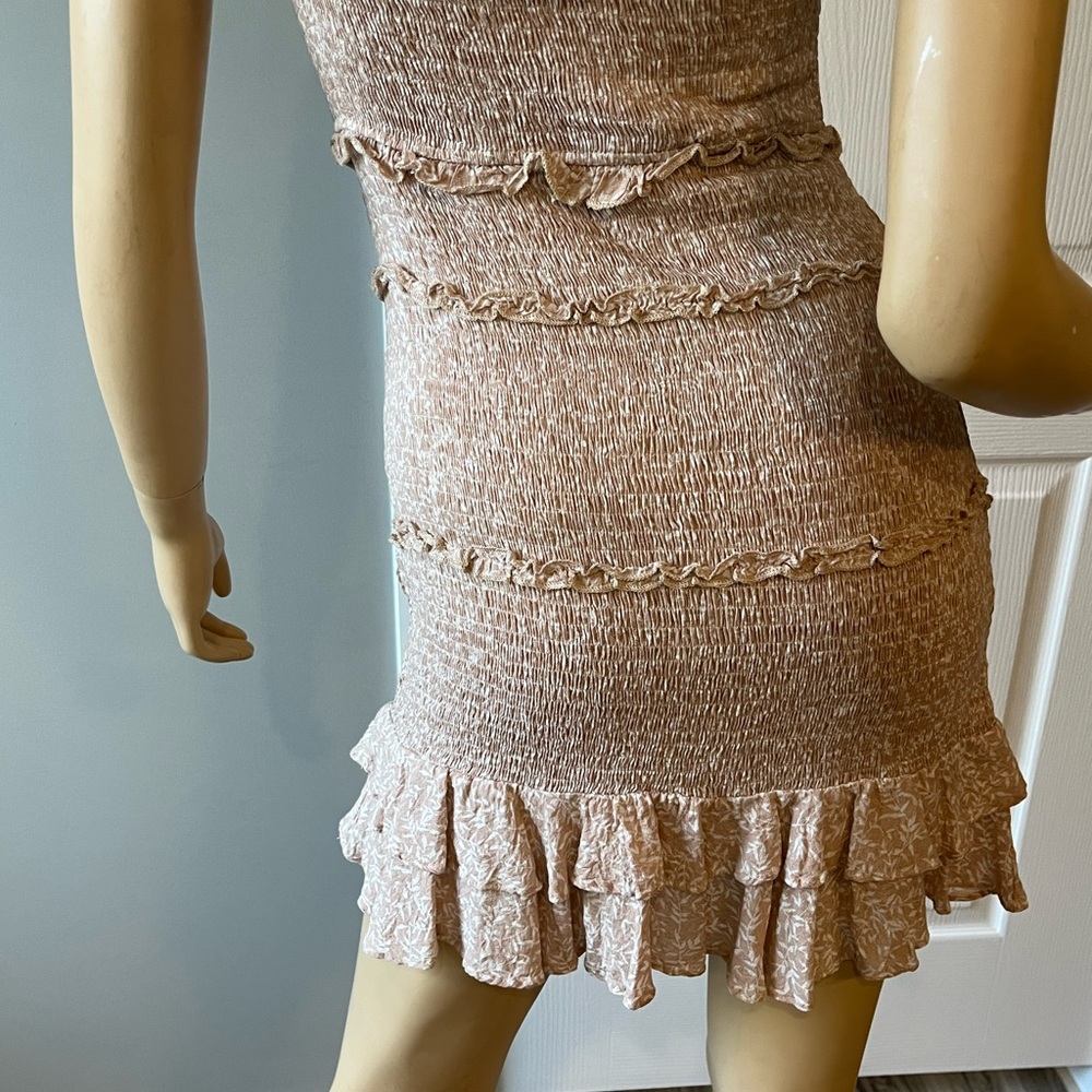 Olivaceous Blush Ruffle Mini Dress - Picture 7 of 8